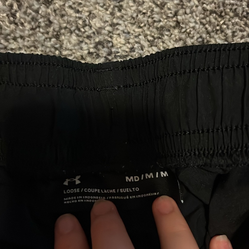 Under Armour Black and Gray Sports Shorts - Picture 3 of 3
